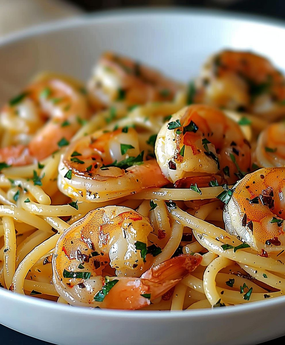 Garlic Butter Shrimp Pasta