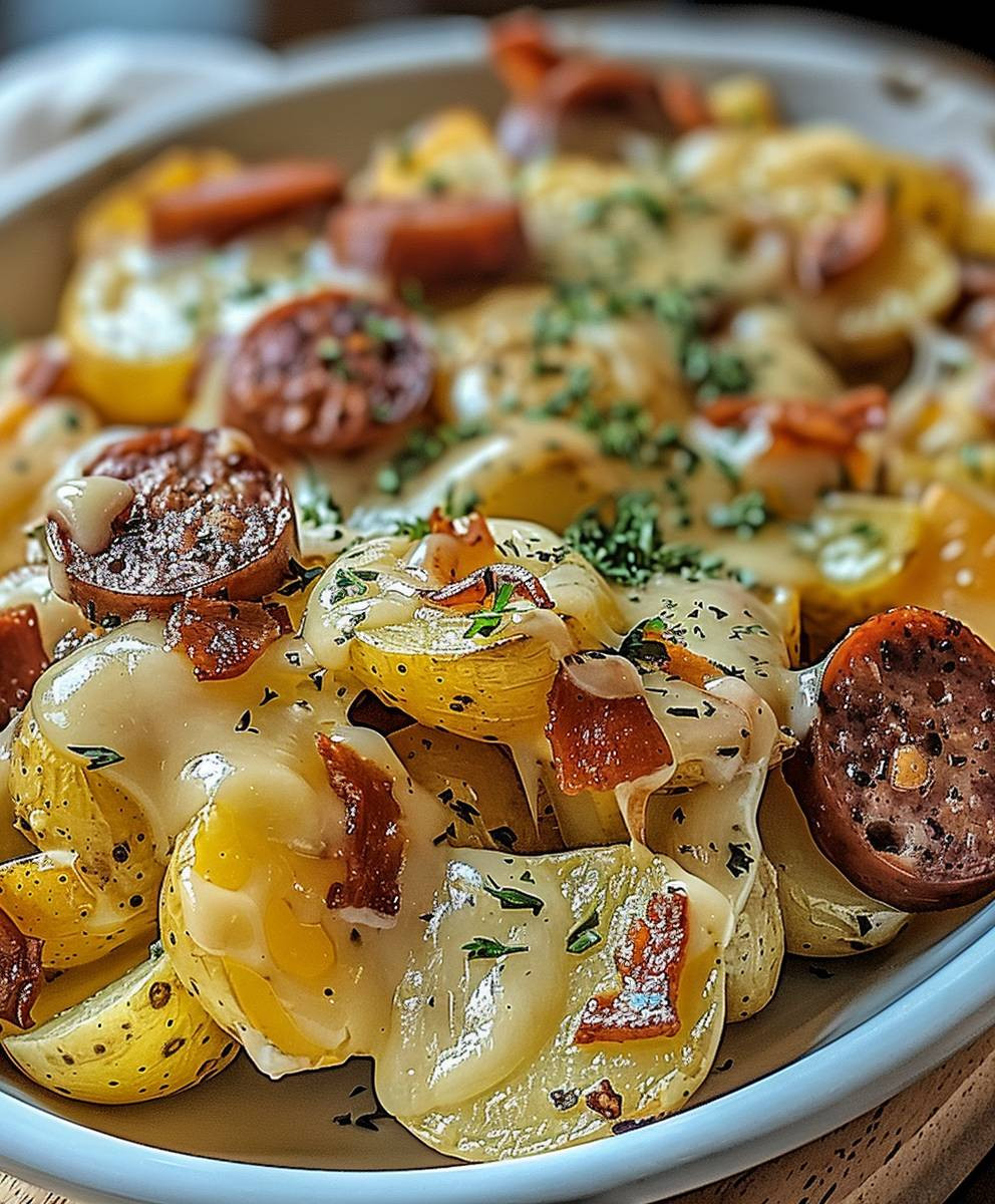 Cheesy Ranch Potatoes Sausage