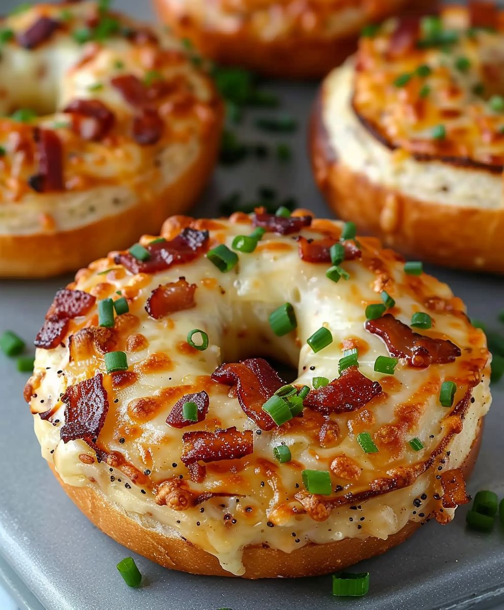 Bacon Cheddar Bagels