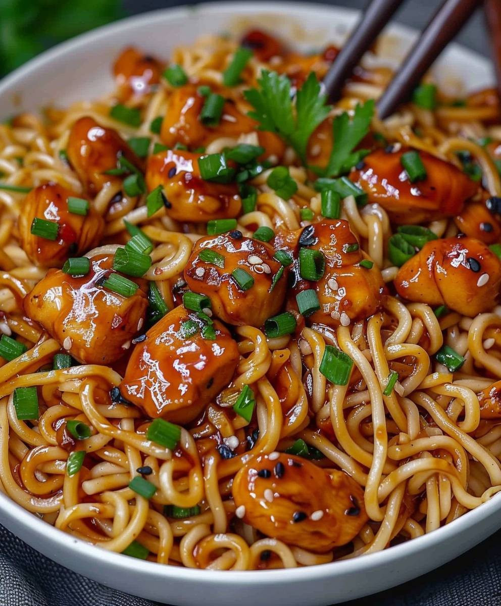 Garlic Chicken Noodles