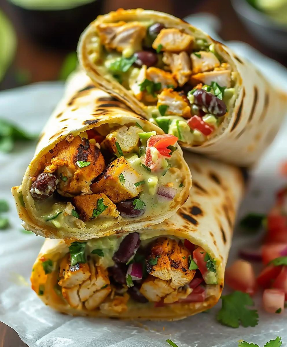 Chipotle Ranch Grilled Chicken Burrito