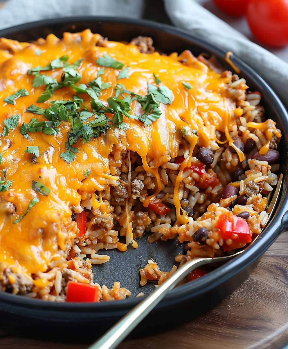 Cheesy Taco Rice