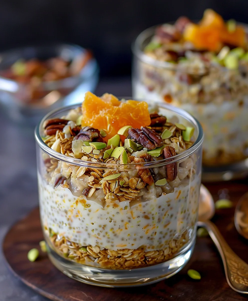 Baklava Overnight Oats: Sweet, Healthy & Easy Breakfast!