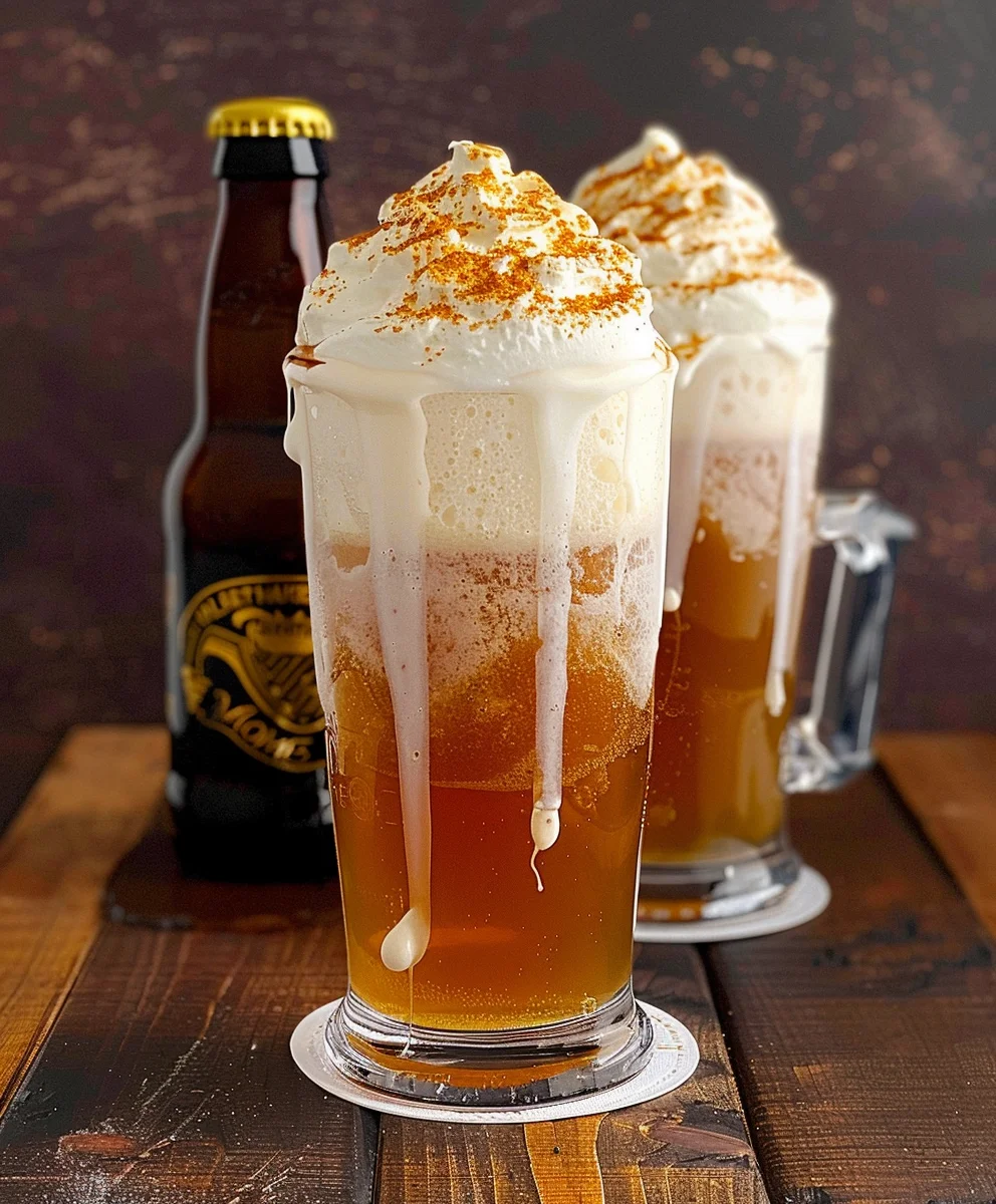 Delicious Frozen Butter Non-Alcoholic Beer Treat!