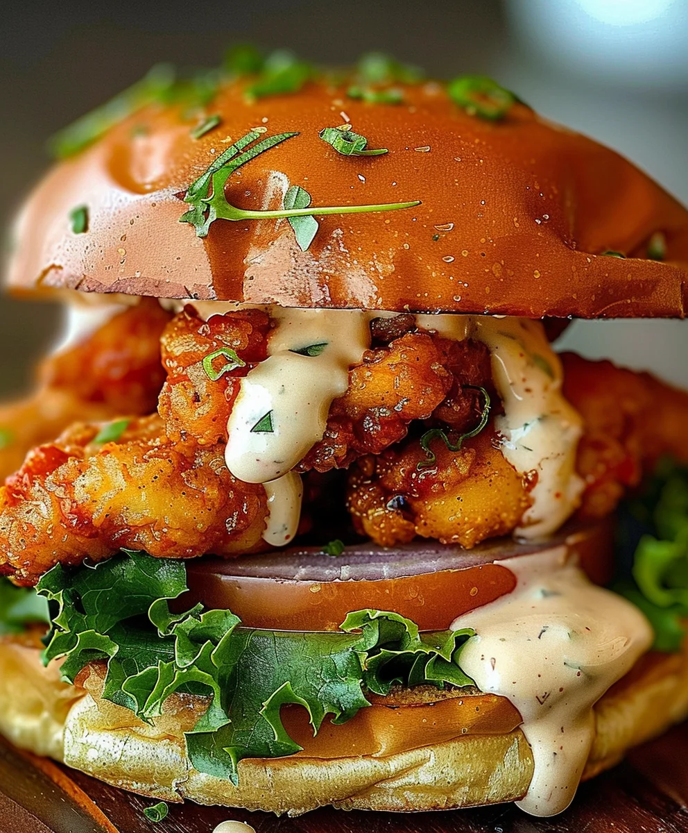 Spicy Chicken Sandwich Recipe with Creamy Homemade Sauce