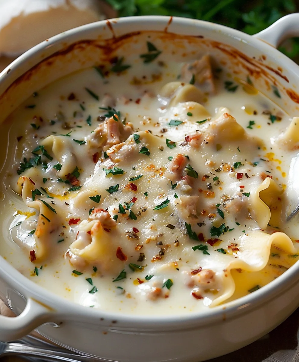 Creamy White Lasagna Soup Recipe – Easy Weeknight Meal