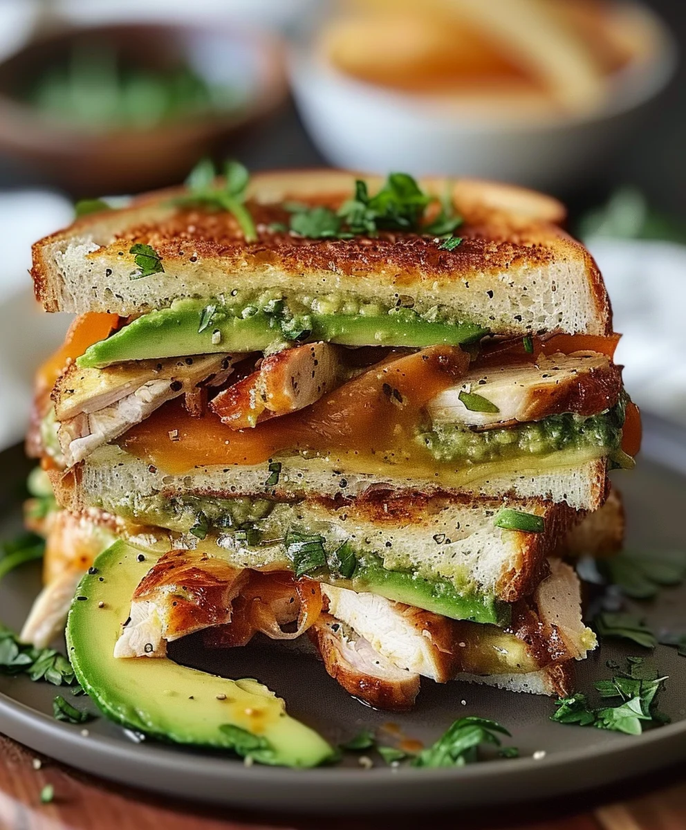 Chicken Avocado Melt Sandwich