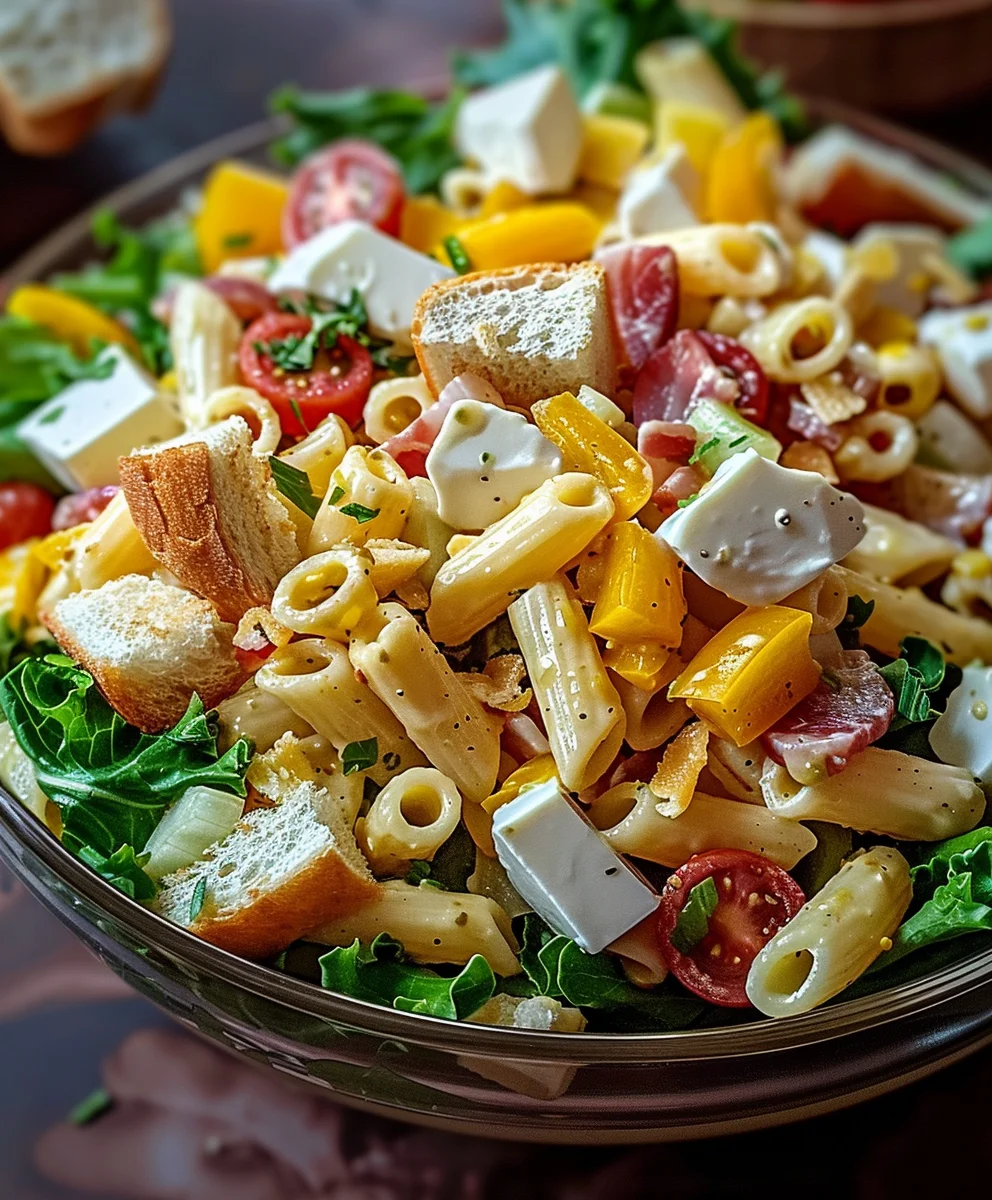 Ultimate Club Sandwich Pasta Salad