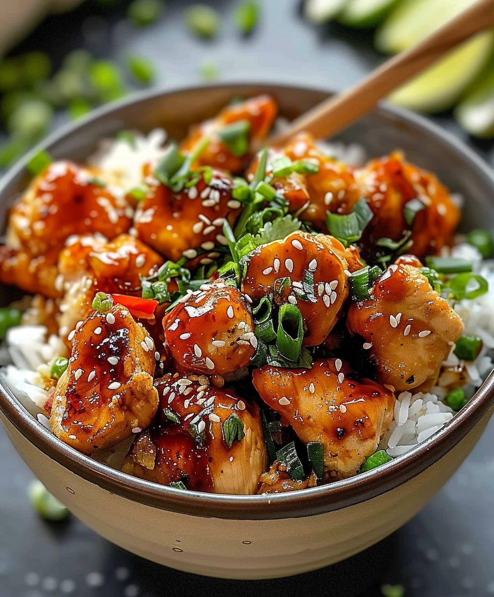Hot Honey Chicken Bowl: Sweet & Spicy Dinner Recipe!