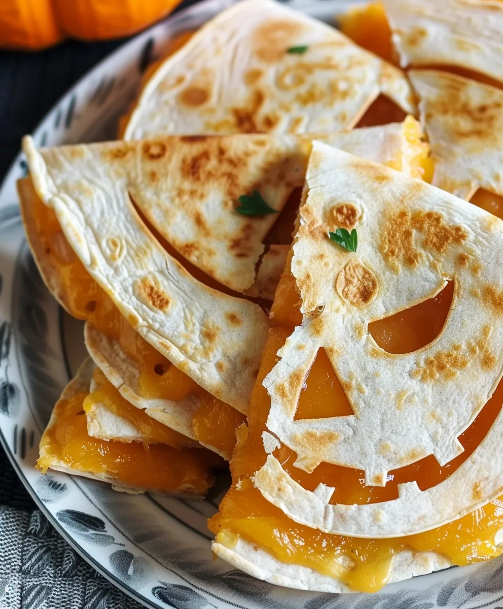 Spooky Fun: Jack O Lantern Quesadillas for Halloween!