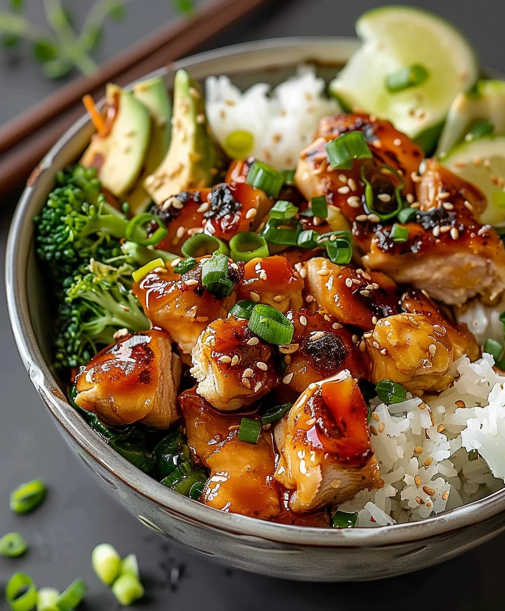 Hot Honey Chicken Bowl: Sweet & Spicy Dinner Recipe!