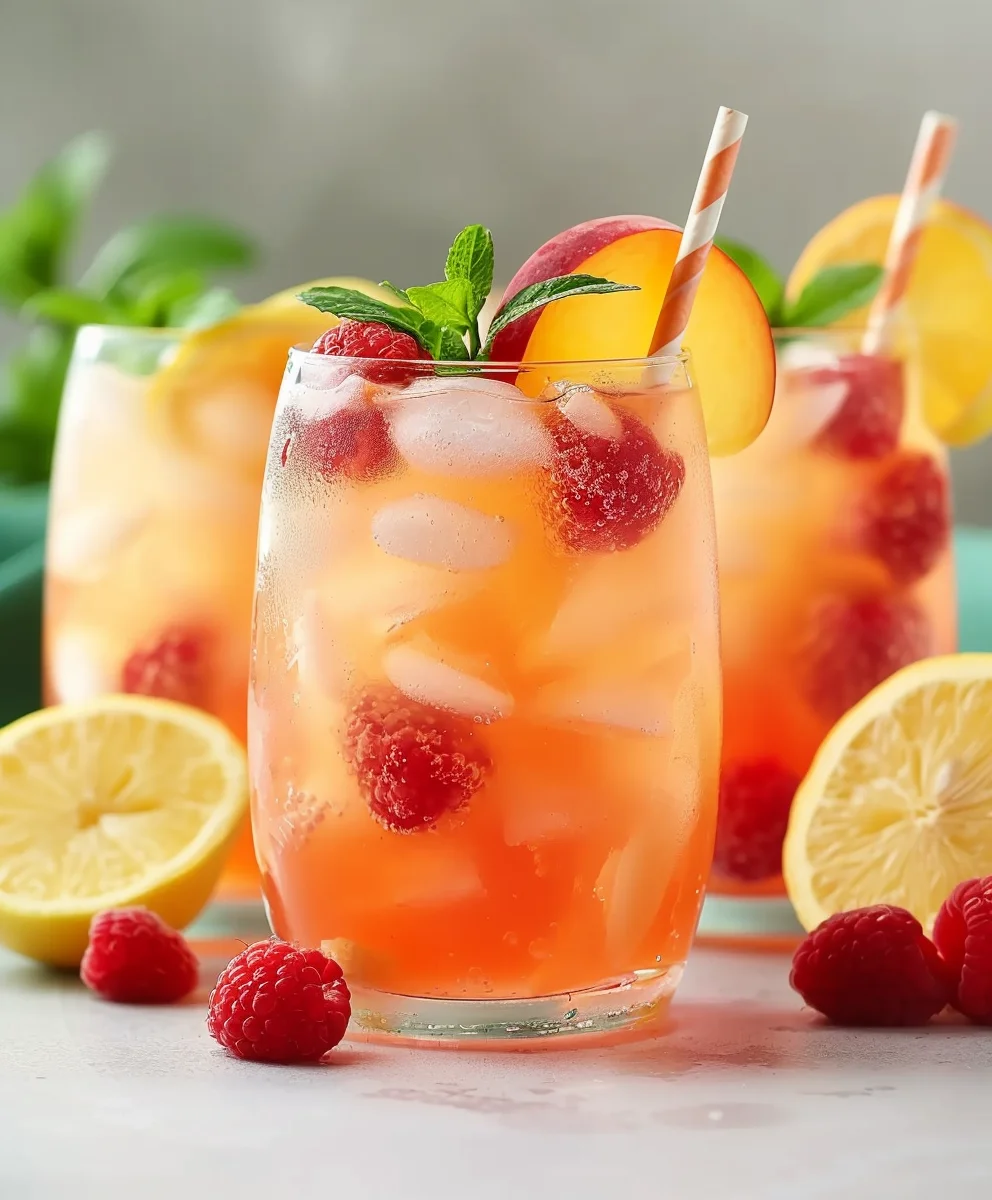 Raspberry Peach Lemonade: Refreshing Summer Drink Recipe