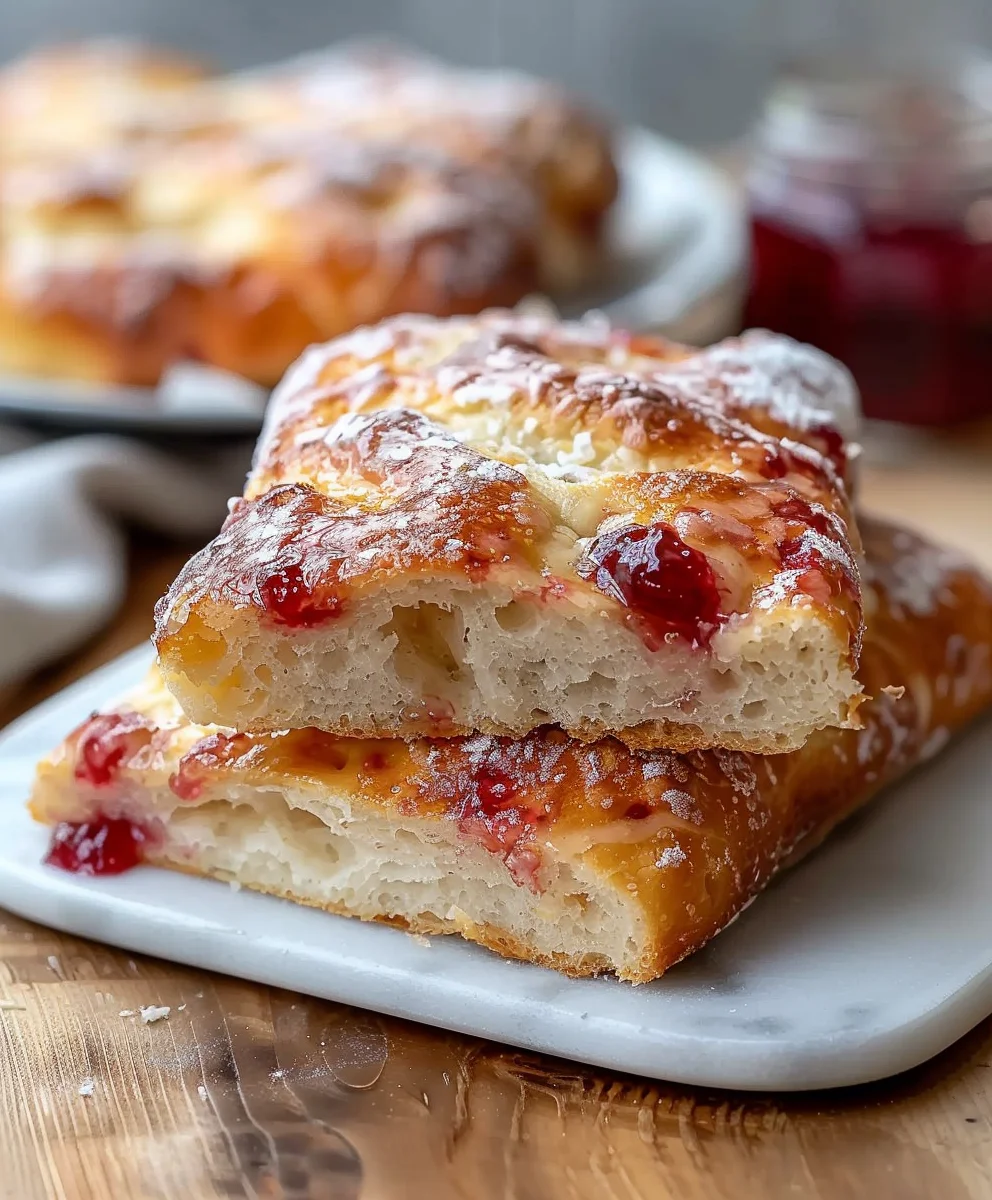 Best Jam Donut Focaccia: Homemade Sweet & Fluffy Bread