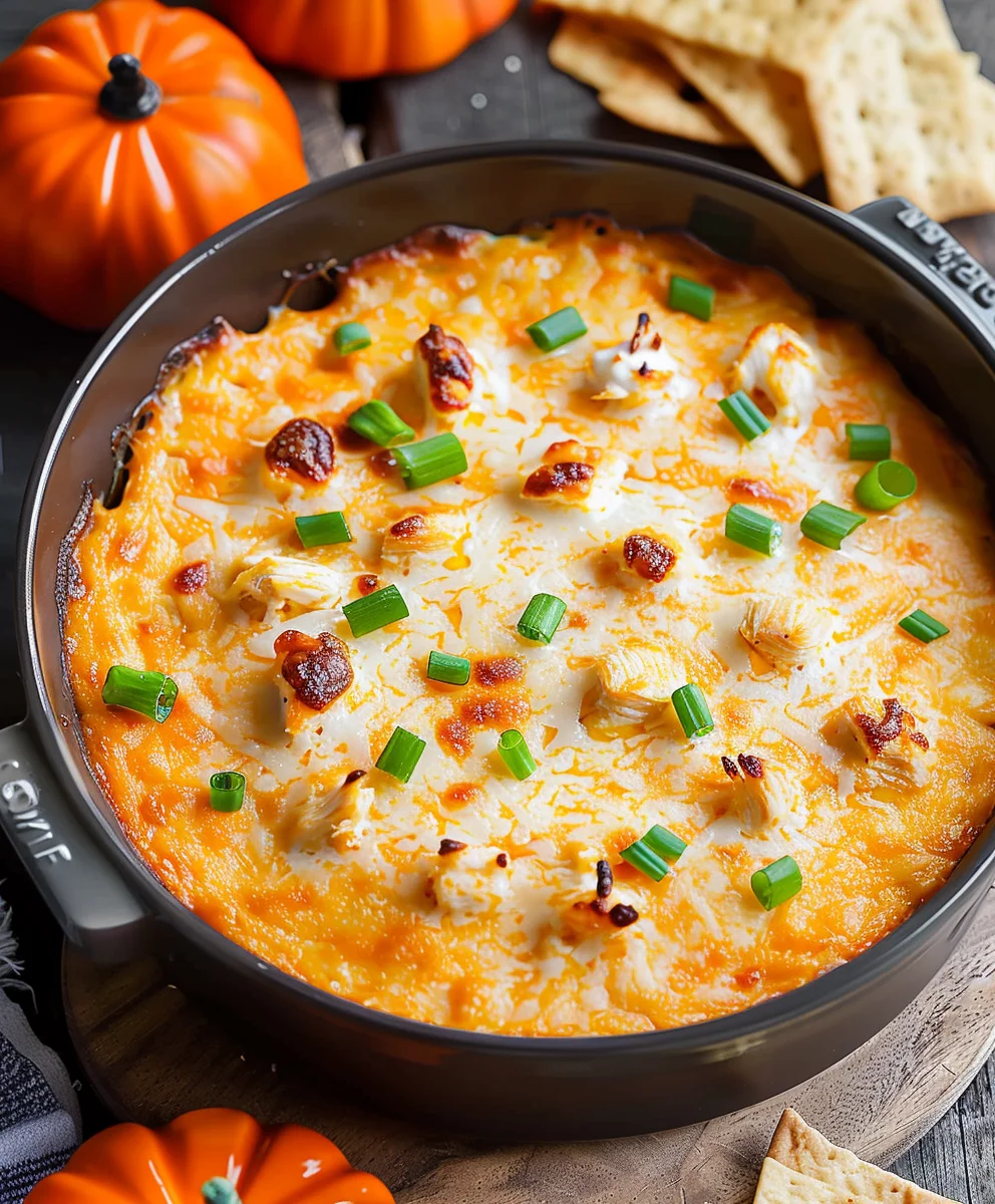 Spooky Halloween Buffalo Chicken Dip - Easy Party Recipe!
