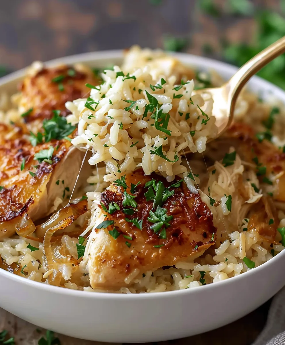 French Onion Chicken Rice: One-Pot Flavor Explosion!