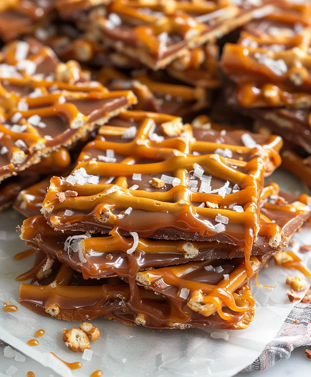 Salted Caramel Pretzel Bark Recipe: Sweet & Salty Delight!