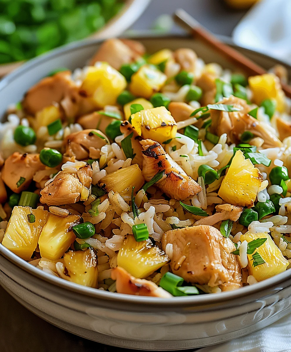 Pineapple Chicken Rice: Sweet & Savory Tropical Dinner!