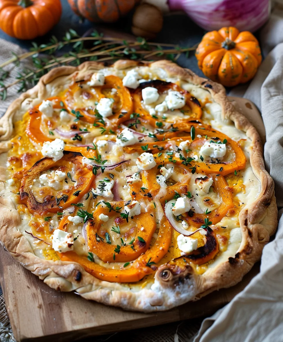 Amazing Pumpkin Feta Flammkuchen: Savory & Easy Recipe
