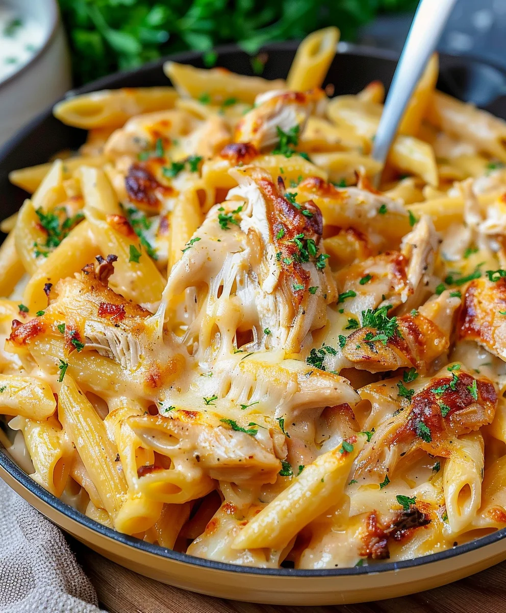 Irresistible Crack Chicken Penne: Quick, Cheesy & Flavorful