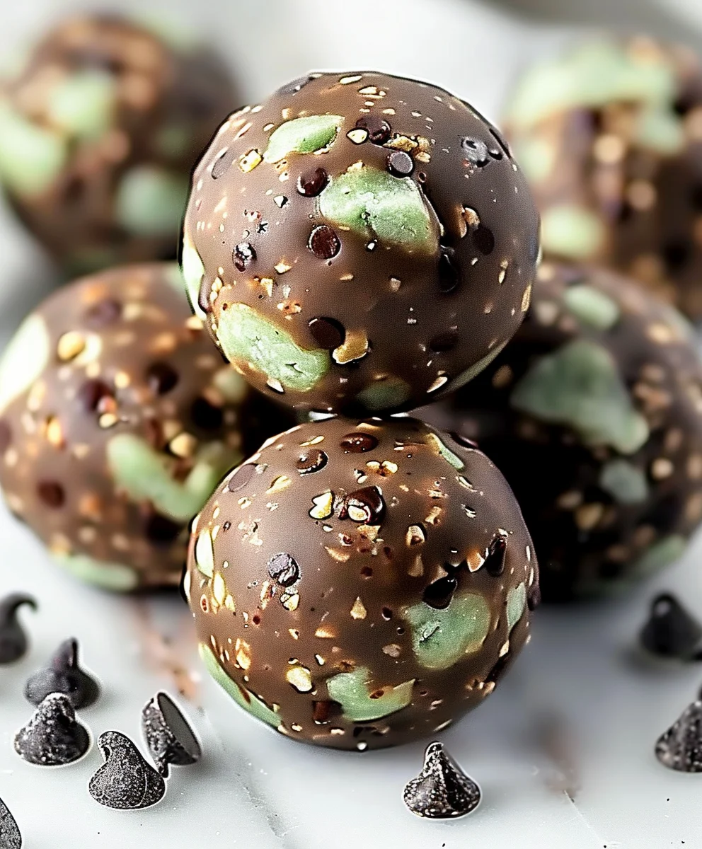 Easy Mint Chocolate Chip Protein Balls: Your New Healthy Treat!