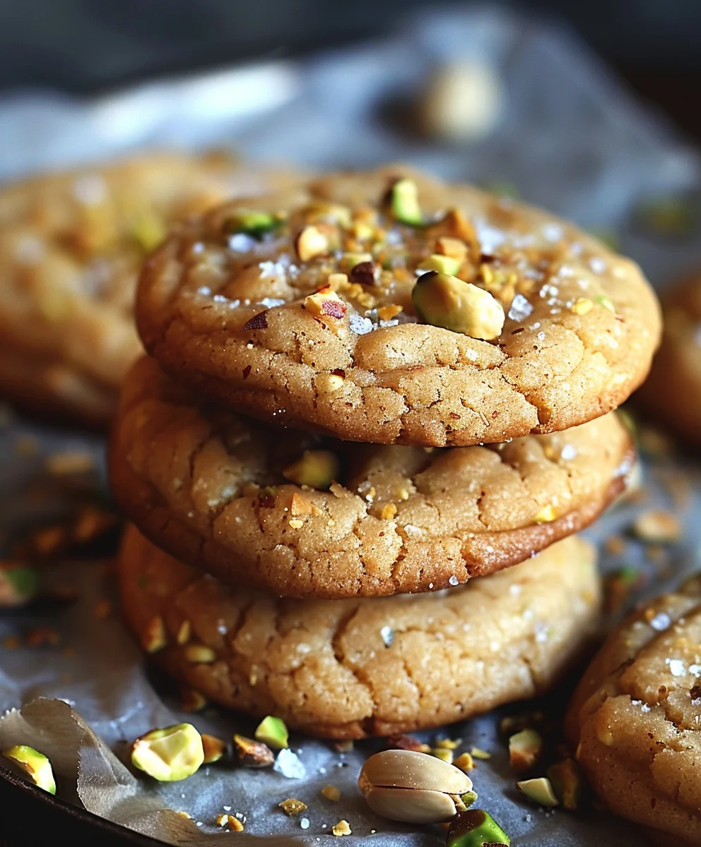Salted Honey Pistachio Cookies