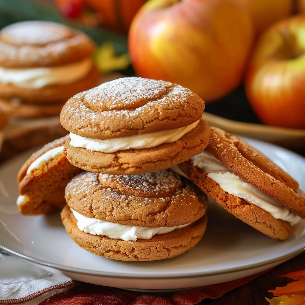 Apple Cider Whoopie Pie Cookies