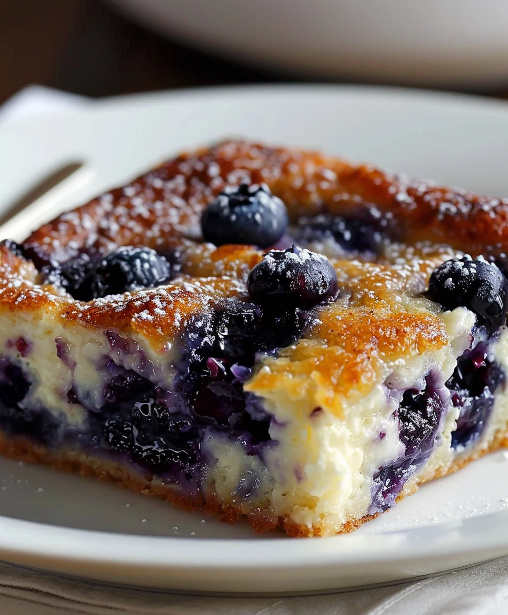 Easy Blueberry Cottage Cheese Breakfast Bake Recipe
