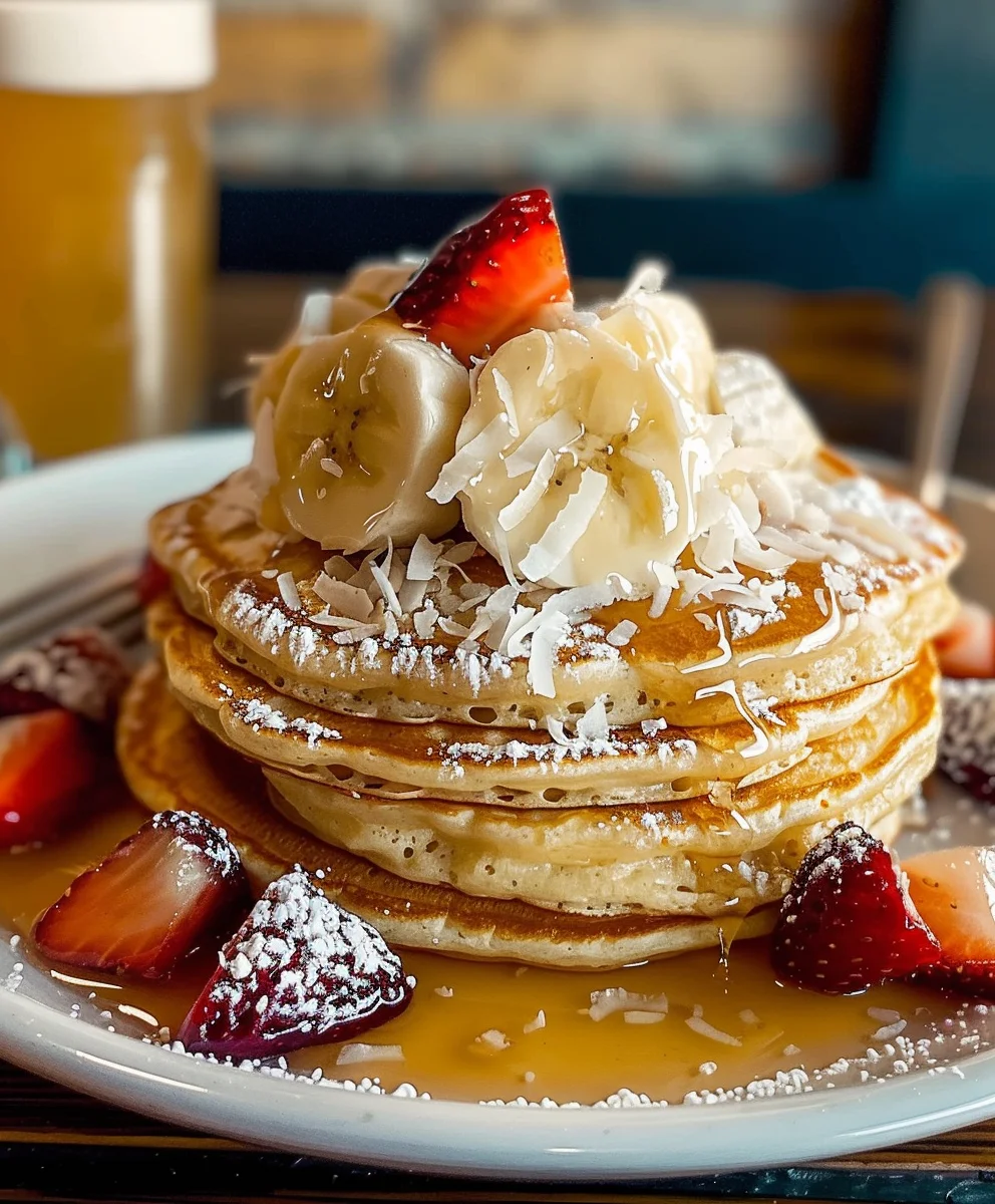 Sweet Coconut Cream Pancakes Recipe