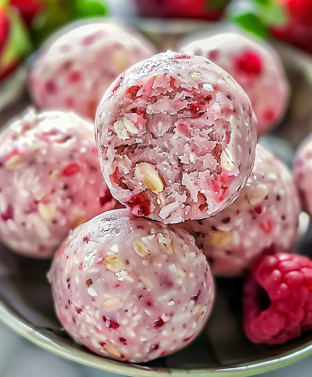 Strawberry Cheesecake Protein Balls - Guilt-Free, High Protein