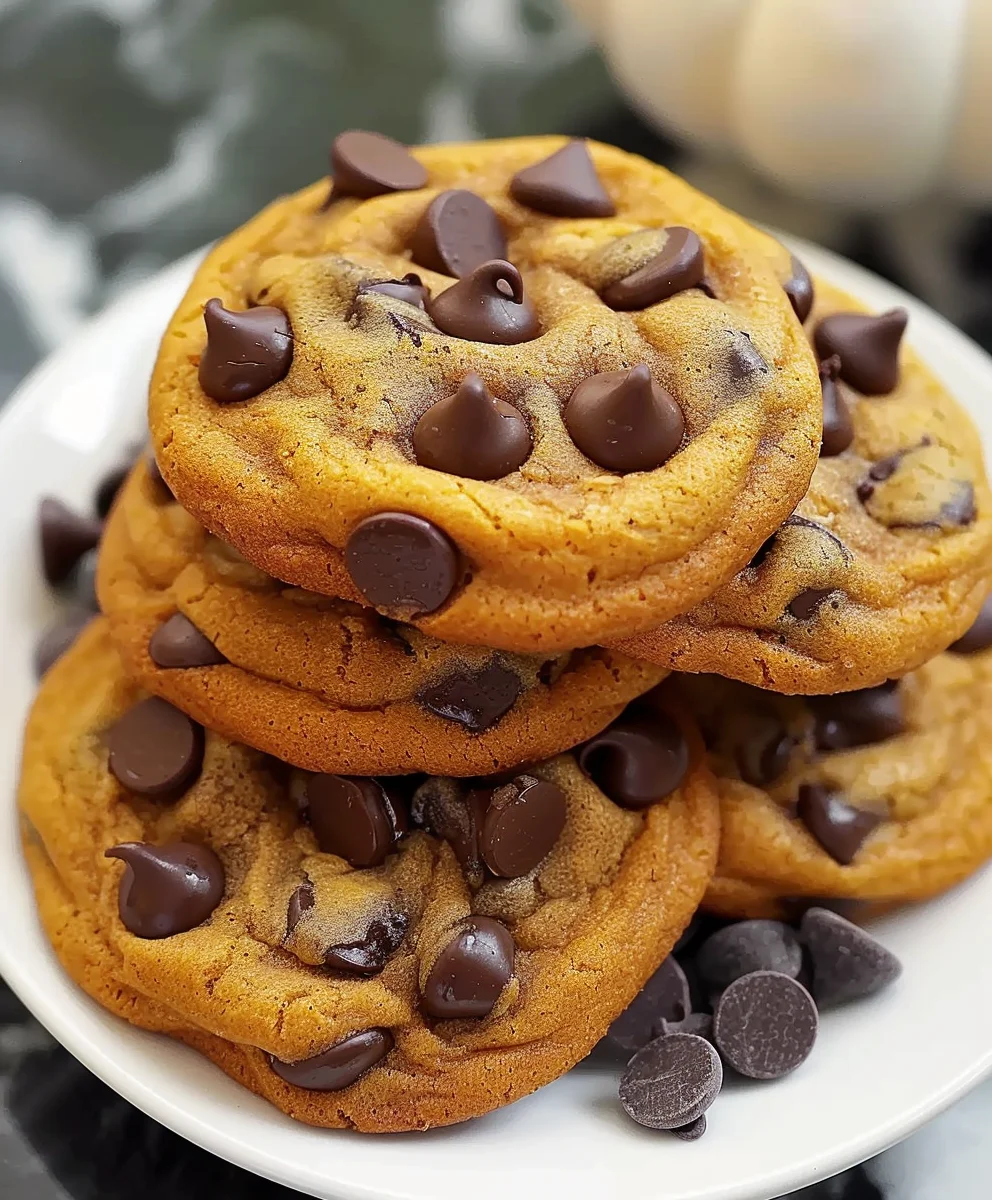 Best Pumpkin Chocolate Chip Cookies Recipe - So Delicious!