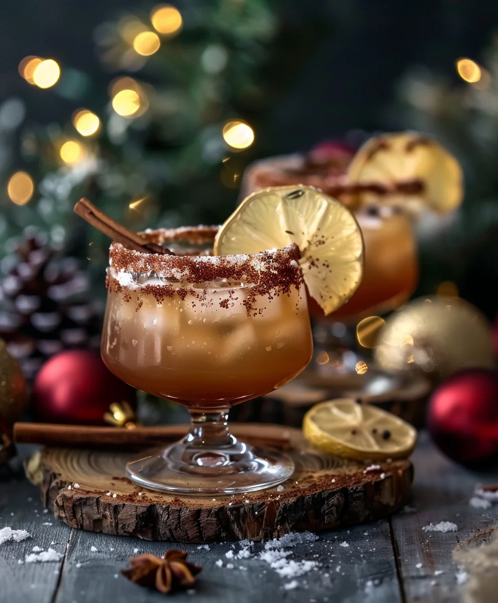 Holiday Spiced Christmas Margarita Mocktail Magic