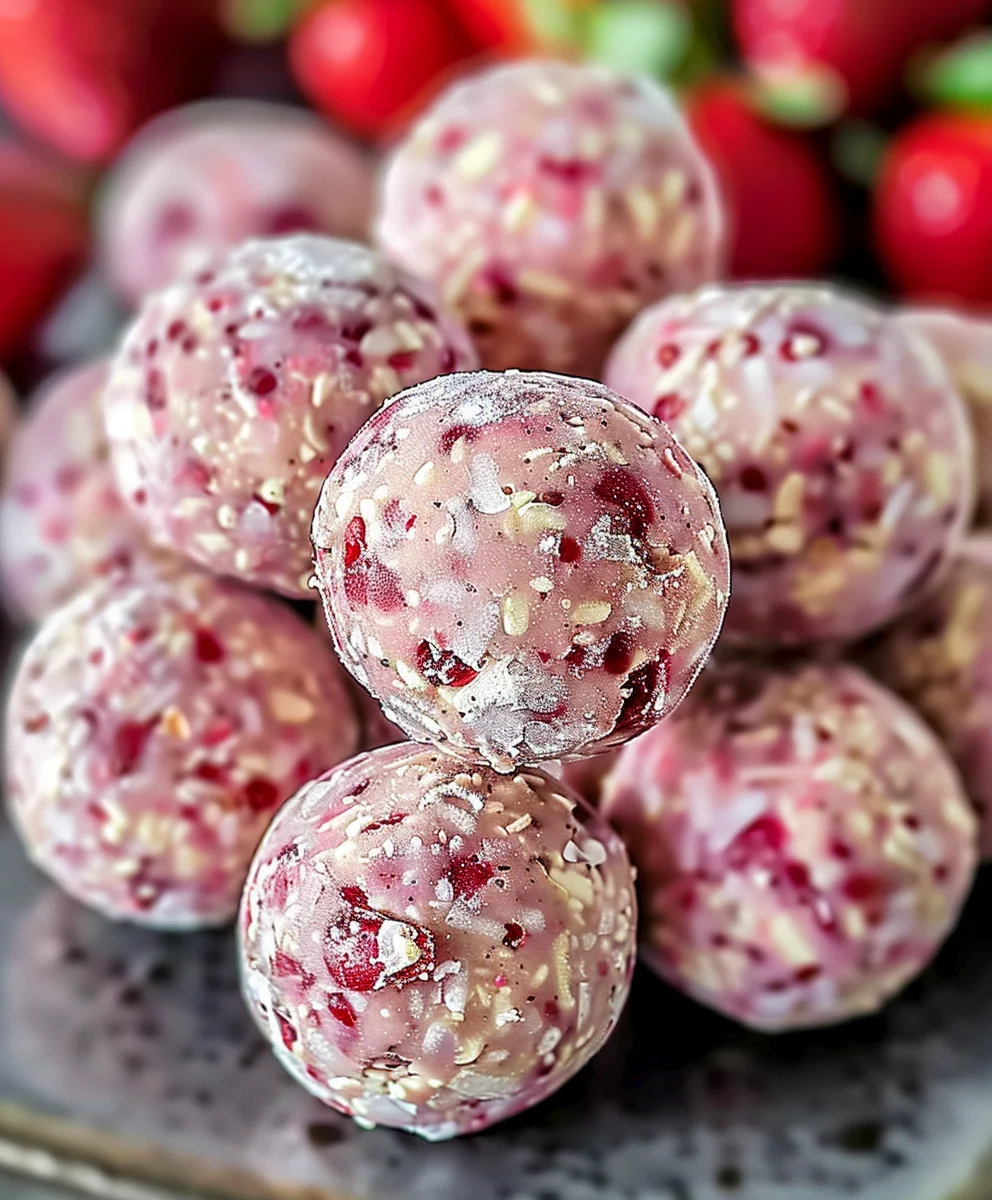 Strawberry Cheesecake Protein Balls - Guilt-Free, High Protein