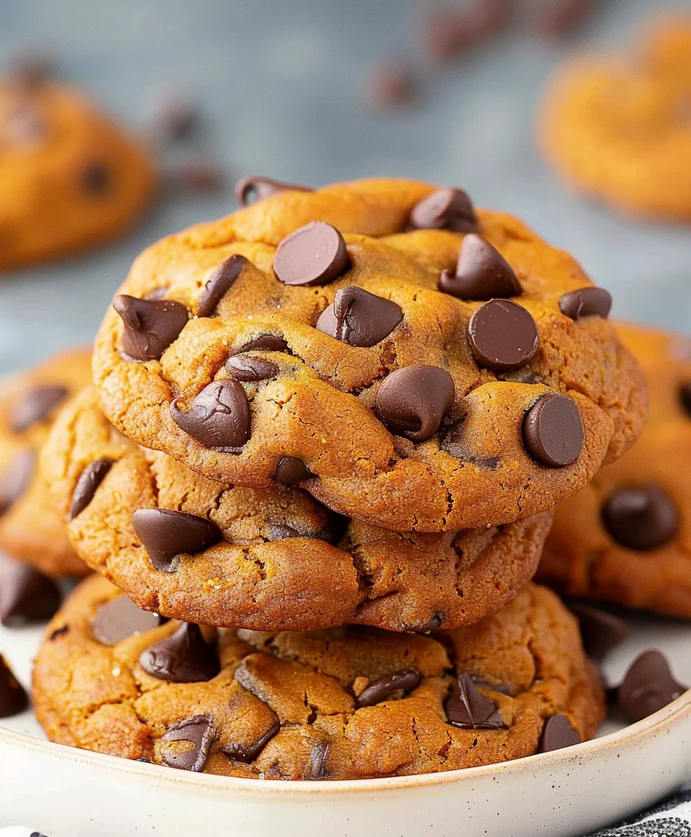 Soft & Chewy Pumpkin Chocolate Chip Cookies Recipe