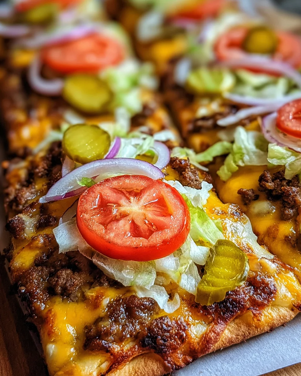 Delicious Cheeseburger Flatbreads Recipe: Quick & Easy Meal!