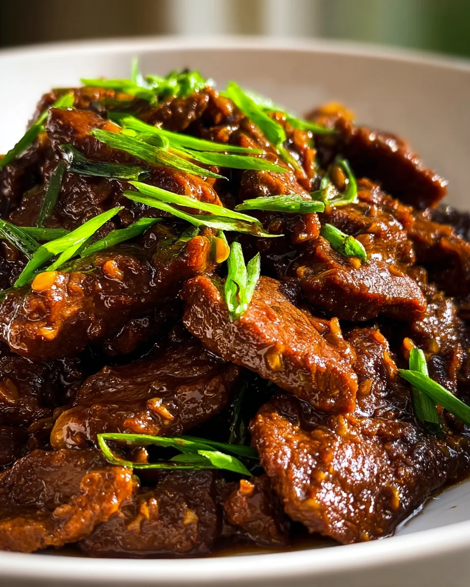 Mouthwatering Slow Cooker Mongolian Beef - Effortless Dinner!