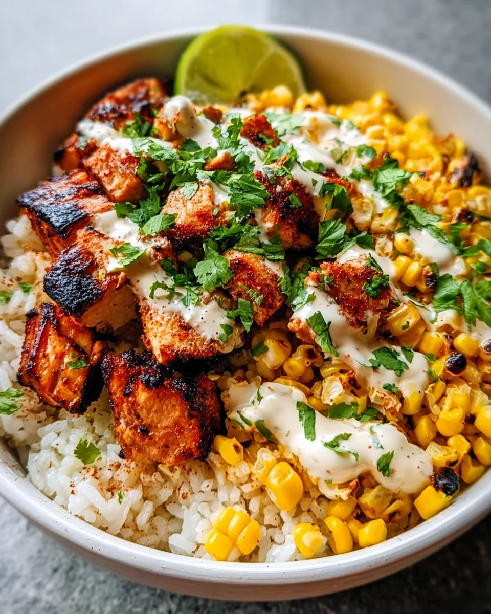 Street Corn Chicken And Rice Bowls: Quick & Easy Dinner