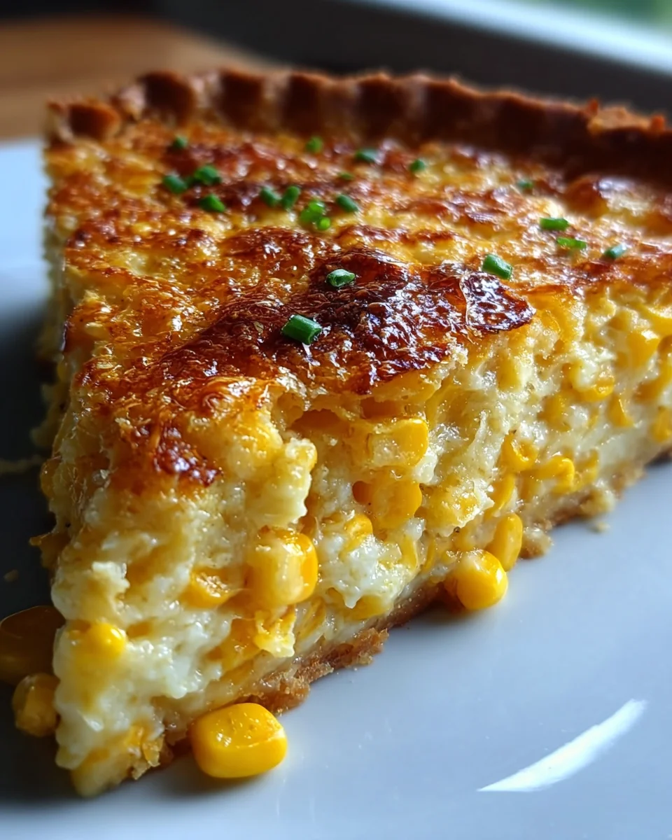 Delicious Cheddar Sweet Corn Pie: A Family Favorite!