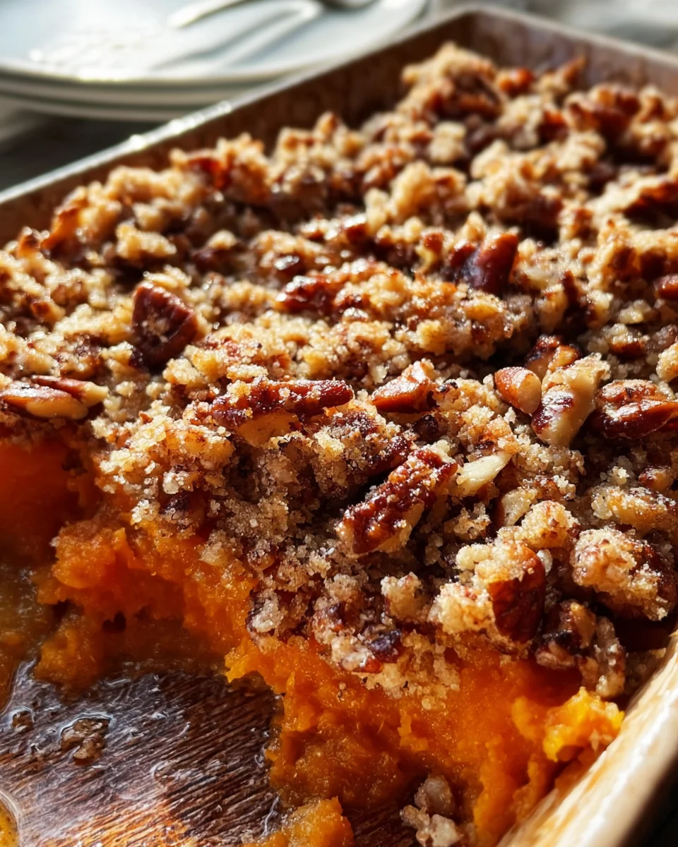Ina Garten Sweet Potato Casserole with Pecans - Best Recipe!