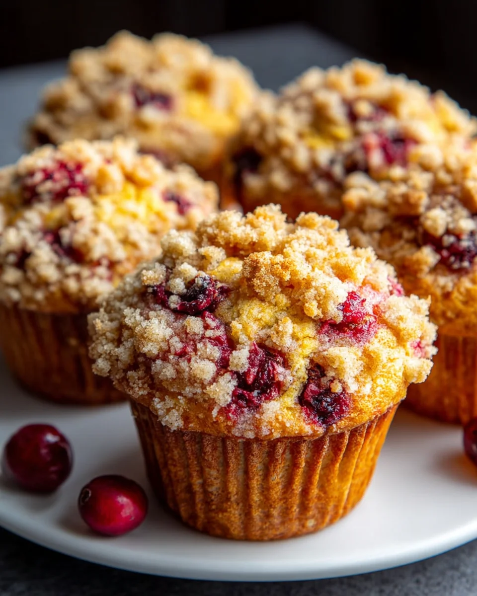 Delicious Cranberry Orange Muffins & Crunchy Streusel