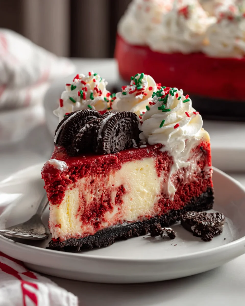Christmas Red Velvet Cheesecake: Festive & Delicious Treat!