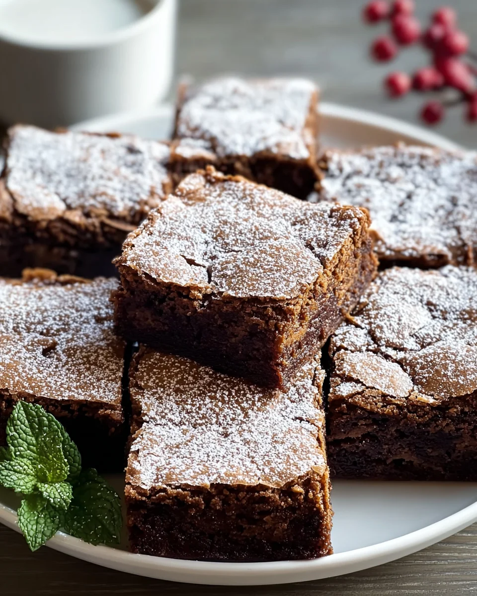 Botanical Gingerbread Brownies: Non-Alcohol Delight!
