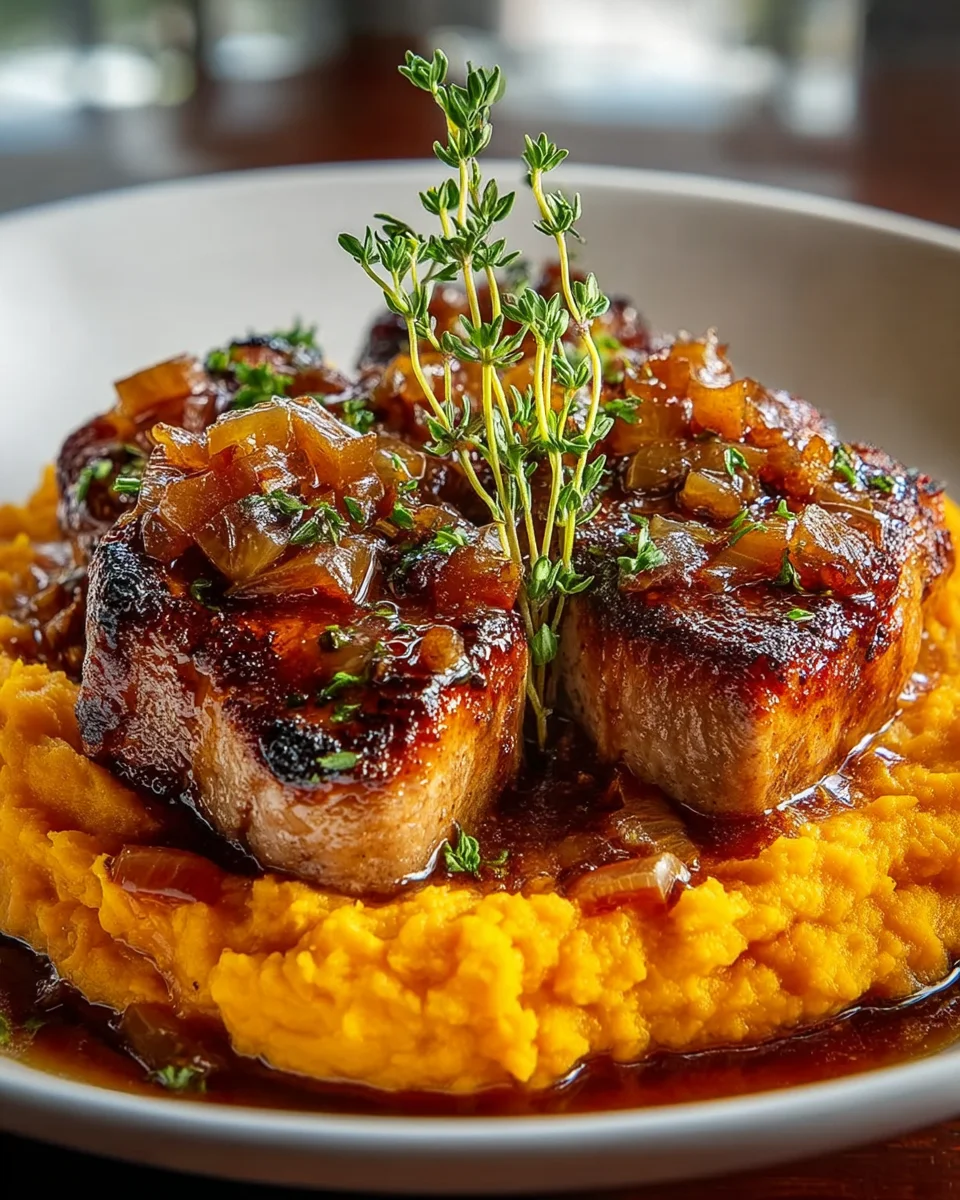 Apple Cider Beef with Mashed Sweet Potatoes - Comfort Food!