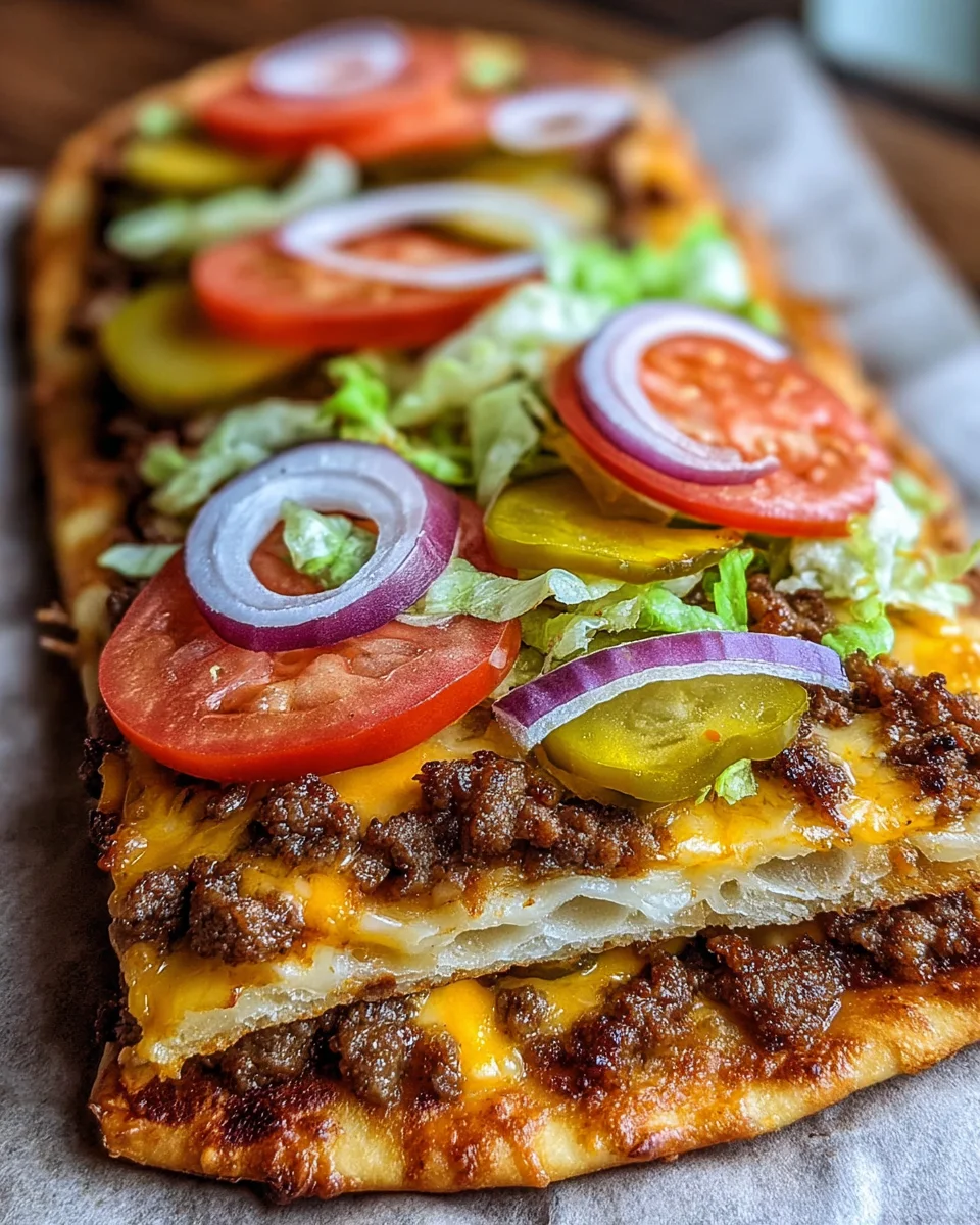 Delicious Cheeseburger Flatbreads Recipe: Quick & Easy Meal!