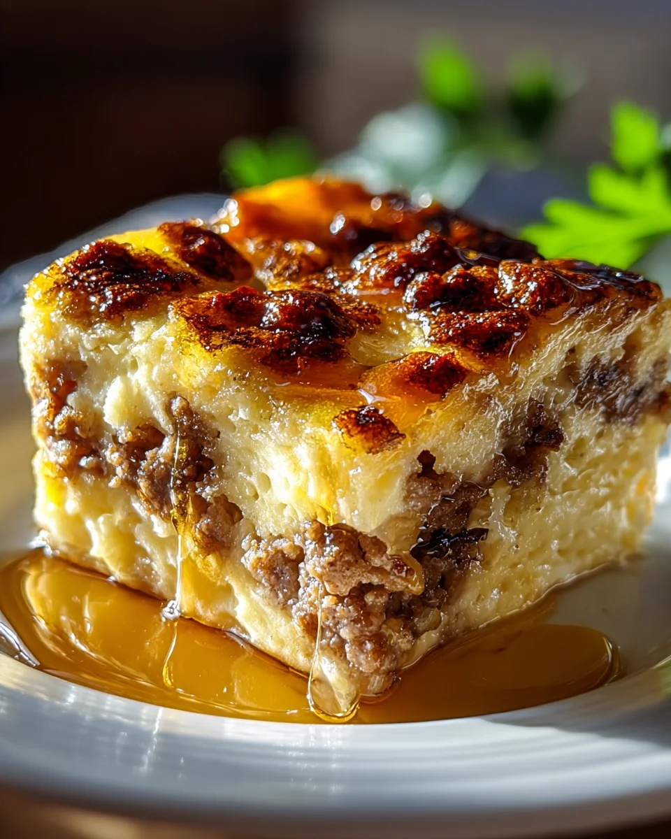 Hearty Pancake Beef Sausage Casserole: Perfect Brunch