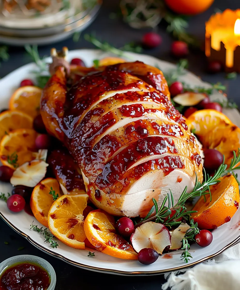 Easy & Delicious Cranberry Orange Glazed Turkey Breast