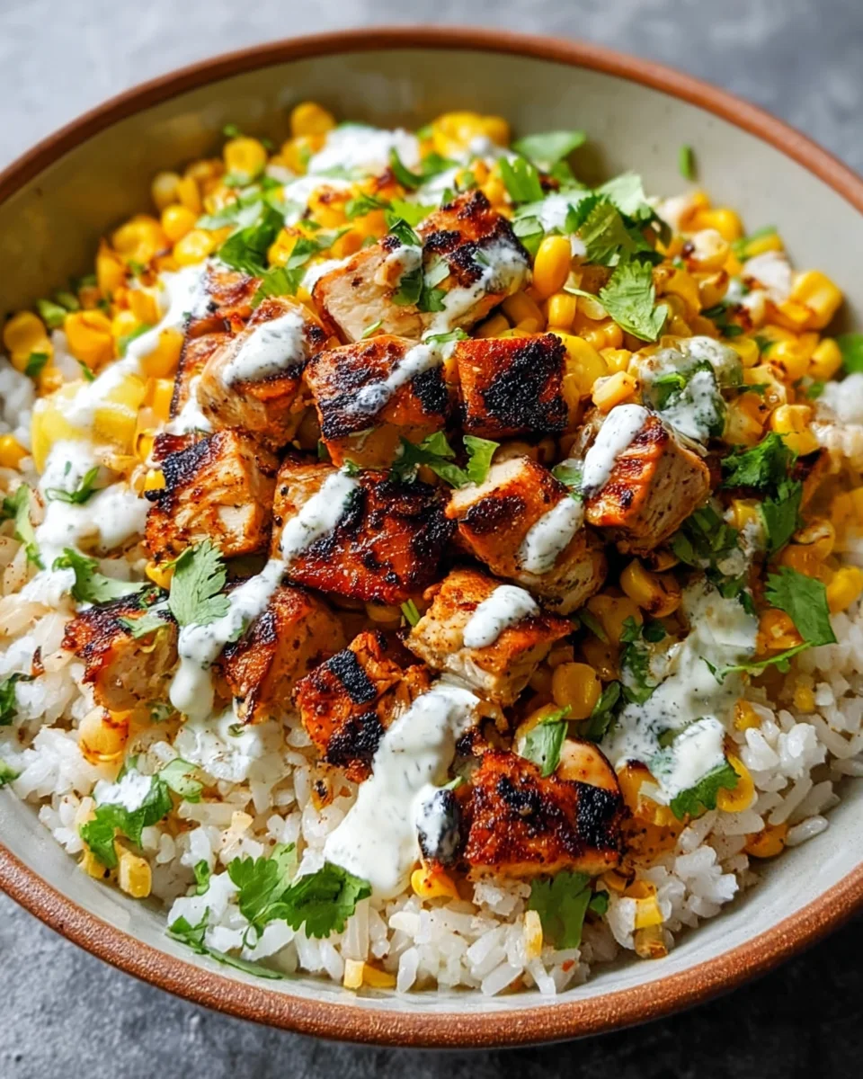 Street Corn Chicken And Rice Bowls: Quick & Easy Dinner