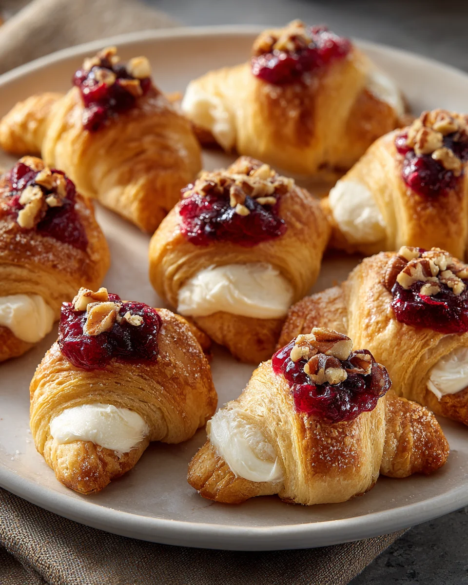 Cranberry Cream Cheese Crescent Bites: Sweet & Tangy Treat