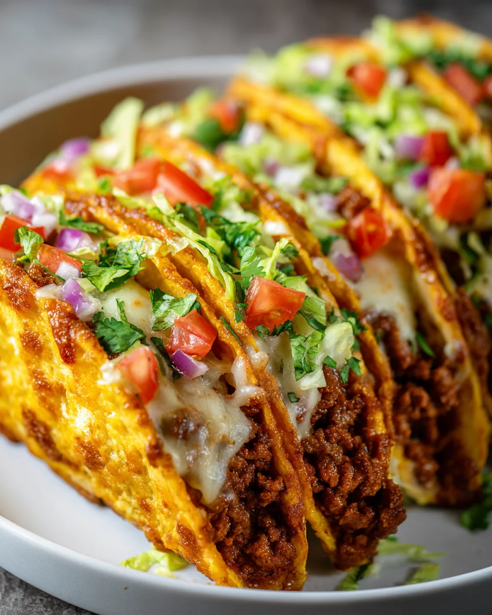 Oven Baked Cheesy Tacos: Crispy, Loaded & Irresistibly Delicious!