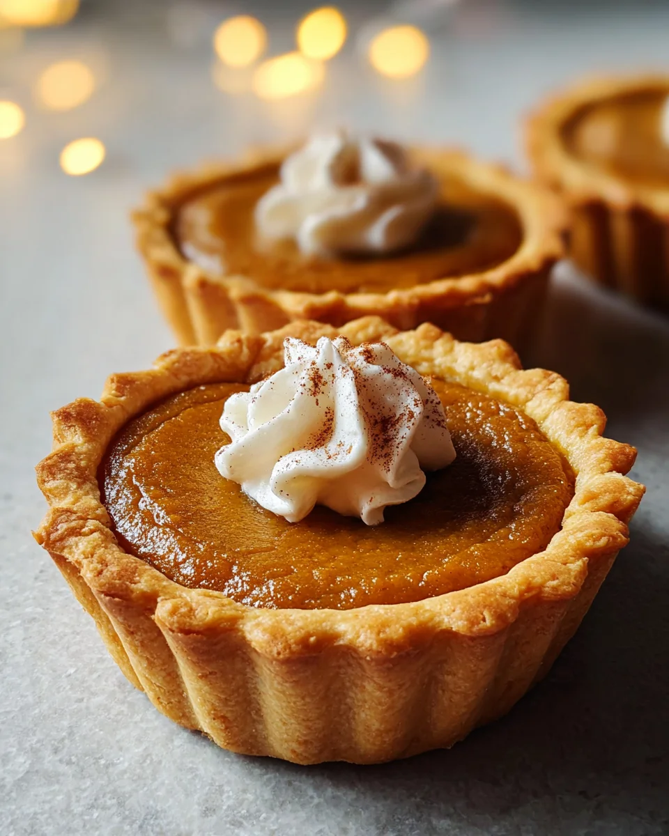 Mini Pumpkin Pies: Sweet & Easy Fall Dessert Recipe