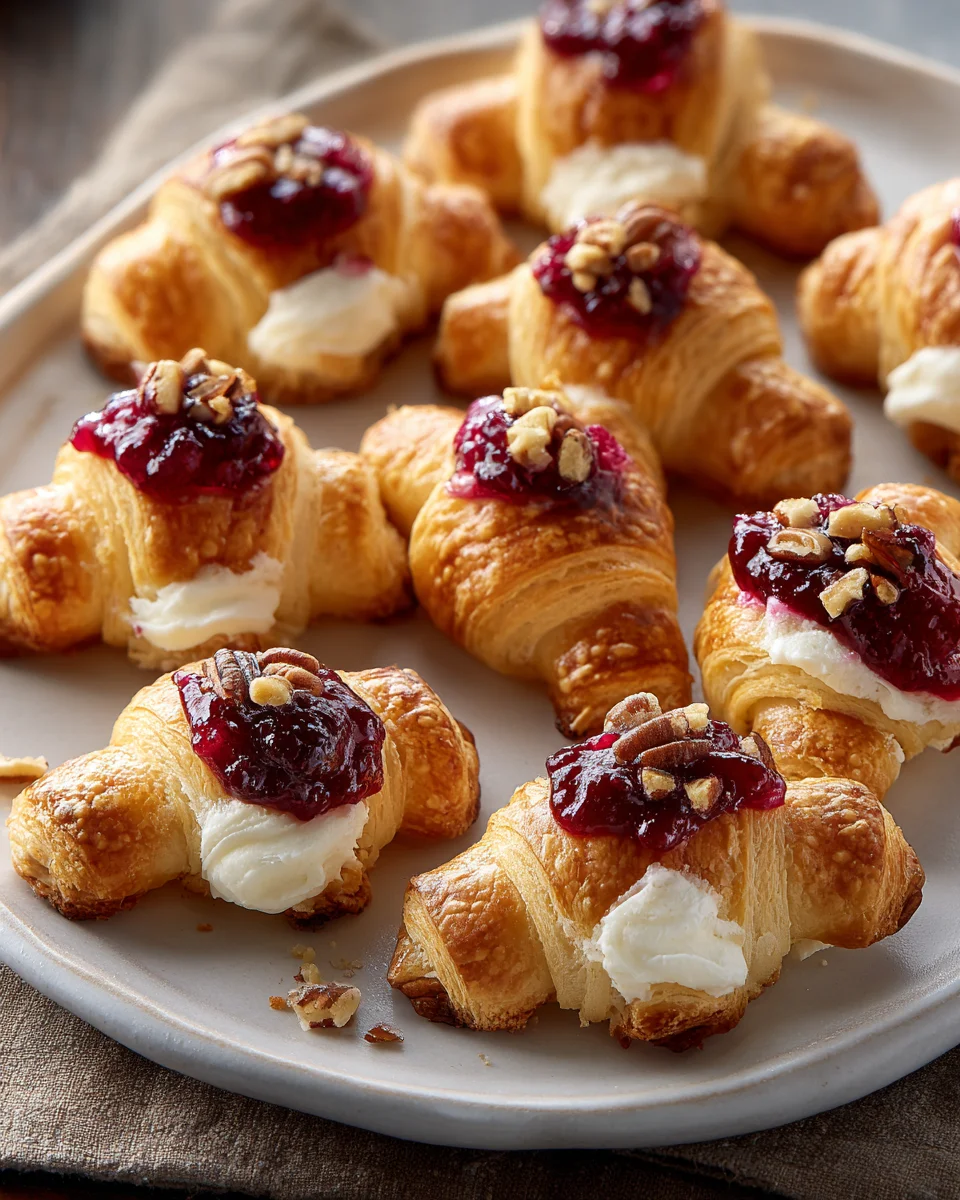 Cranberry Cream Cheese Crescent Bites: Sweet & Tangy Treat